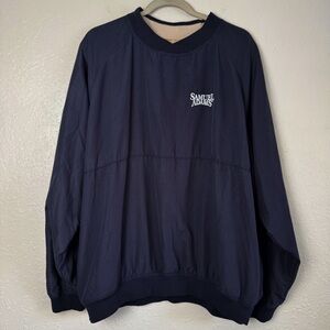 Samuel Adams navy blue pullover jacket L